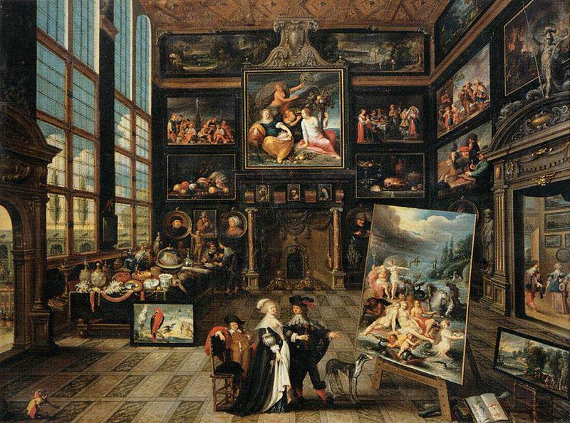 Cornelis de Baellieur Interior of a Collectors Gallery of Paintings and Objets d'Art oil painting image
